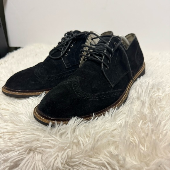 Cole haan nike air black wingtip oxford sz 10.5 - Picture 1 of 7